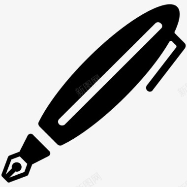 钢笔墨水笔工具图标图标