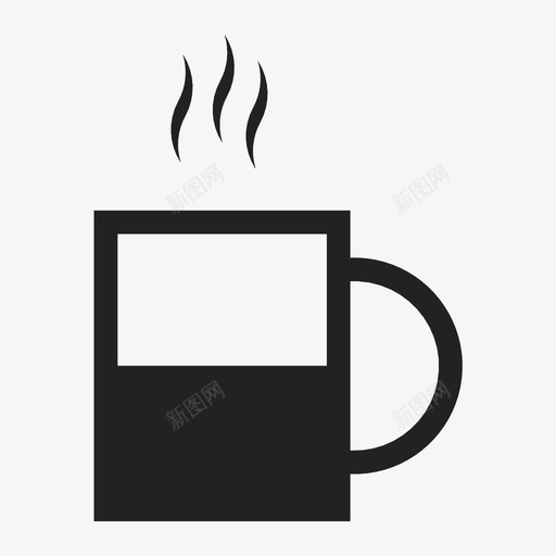 一杯咖啡热的喝的图标svg_新图网 https://ixintu.com 一杯咖啡 办公室 咖啡因 喝的 早餐 热的 美味的 饮料 黑色