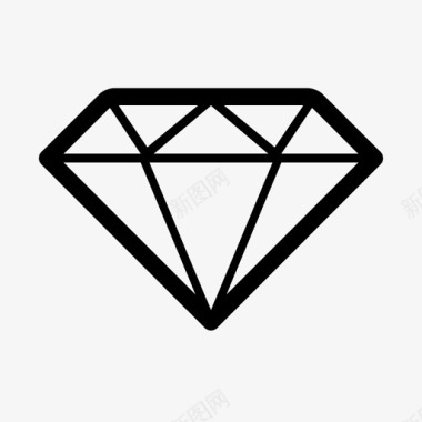 钻石明亮昂贵图标图标