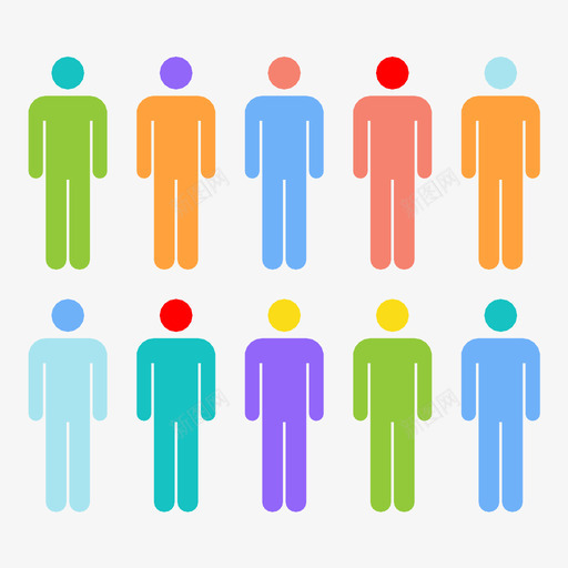 人口用户10图标svg_新图网 https://ixintu.com 10 两行 人口 人员 员工 团队 用户 男性 相同 组