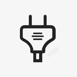 即插即用插头连接器电线图标高清图片