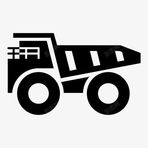 自卸车车辆旅行图标svg_新图网 https://ixintu.com 卡车 工业 旅行 自卸车 车辆 运输 运输方式 驾驶