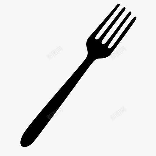 叉子节食吃图标svg_新图网 https://ixintu.com 健康 叉子 吃 节食 苗条 食物