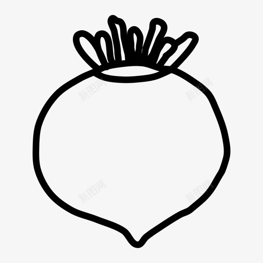甜菜蔬菜萝卜图标svg_新图网 https://ixintu.com 健康 手绘 根菜 植物 甜菜 素描 萝卜 蔬菜 食品 食品涂鸦