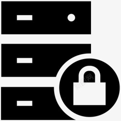 数据库安全服务器数据安全数据存储安全图标高清图片