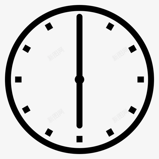时钟小时秒表图标svg_新图网 https://ixintu.com 6点钟 小时 时钟 时间 秒表 计时器
