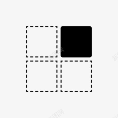 组件笔划正方形图标图标