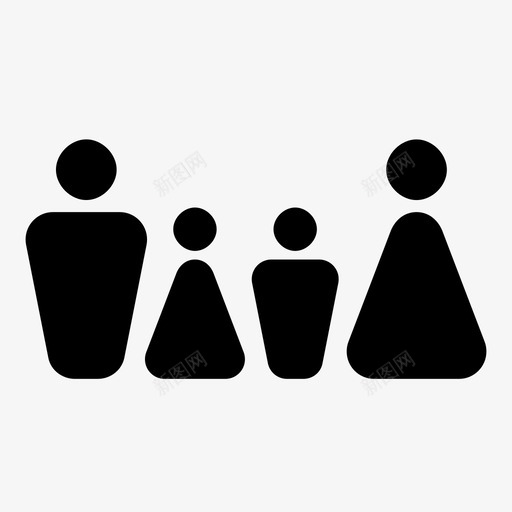 家庭人口人图标svg_新图网 https://ixintu.com 人 人口 党 婚姻 家庭 暴徒 母亲 父母 选美