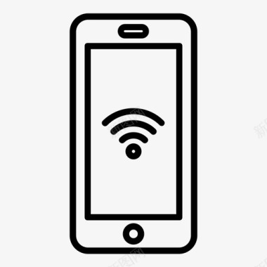 wifi免费接入无线互联网图标图标