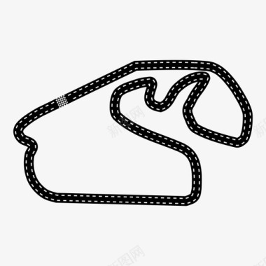 巴西大奖赛赛车赛道图标图标