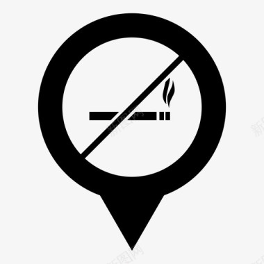 禁止吸烟警告停止图标图标