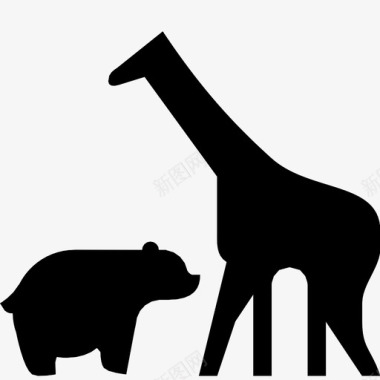 动物园动物熊骆驼图标图标