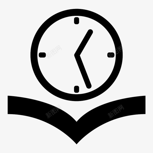 时间表阅读记录图标svg_新图网 https://ixintu.com 学习 日程安排 时间表 登记 等等 计时器 记录 课本 阅读