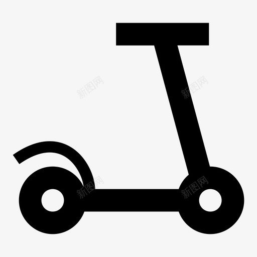 滑板车骑乘运输图标svg_新图网 https://ixintu.com 微型目录图标 滑板车 玩具 轮子 运输 骑乘