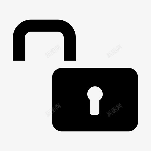 解锁解码解密图标svg_新图网 https://ixintu.com 不关闭 不冻结 打开 解密 解码 解锁