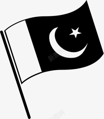 巴基斯坦国旗代表国家符号图标图标