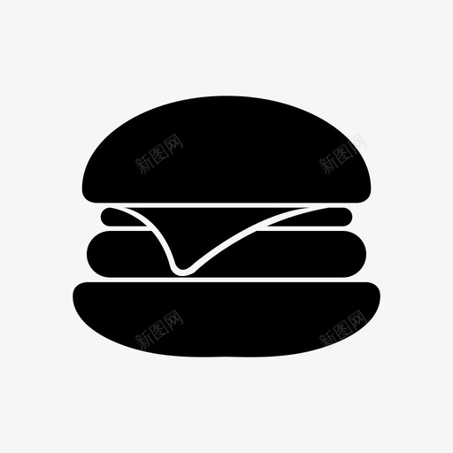 汉堡奶酪汉堡吃图标svg_新图网 https://ixintu.com 吃 奶酪汉堡 快餐 汉堡 能量