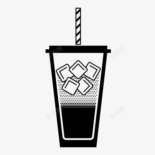 冰咖啡吸管夏天图标svg_新图网 https://ixintu.com 冰咖啡 去 去喝 去杯 吸管 垃圾食品 夏天 外卖杯 外卖饮料 托迪 拿铁