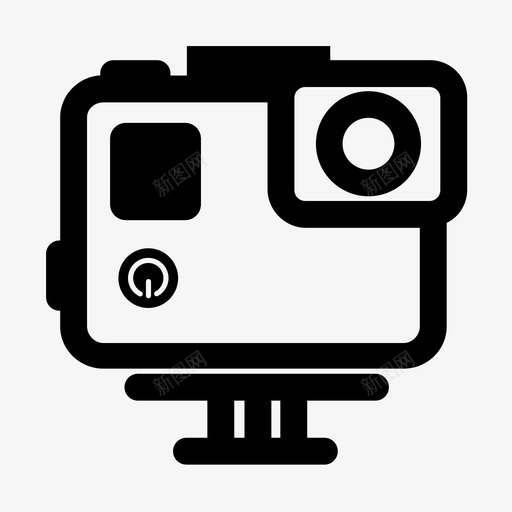 gopro动作极限运动图标svg_新图网 https://ixintu.com gopro 动作 摄像机 极限运动 电影