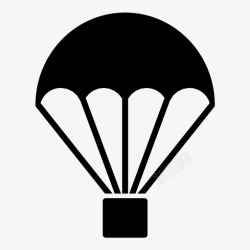 降落伞补给跳伞图标图标