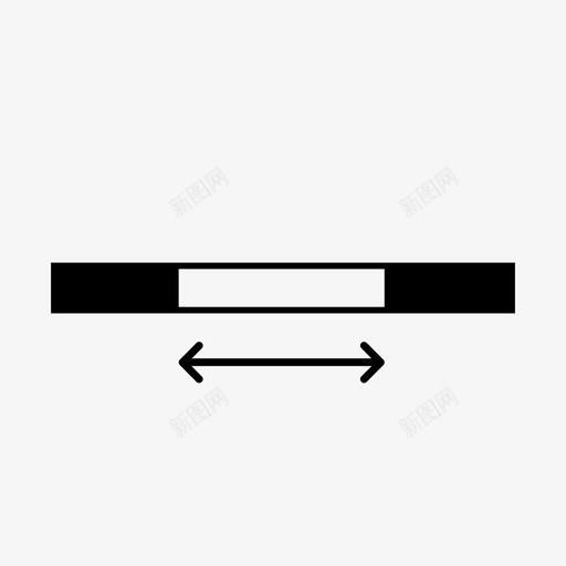 范围截面测量图标svg_新图网 https://ixintu.com 宽度 尺寸 截面 极限 测量 界限 范围 距离 跨度 长度