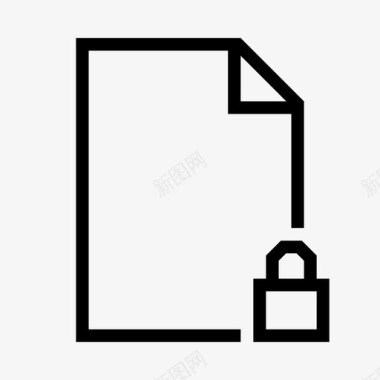 锁定文件安全受保护图标图标