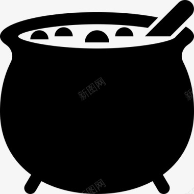 大锅巫术炖菜图标图标