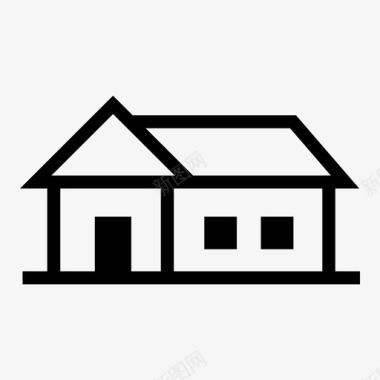 房屋结构屋顶图标图标