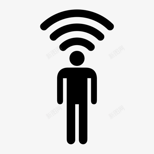 连接社交媒体手机太多图标svg_新图网 https://ixintu.com wifi 人 头 工作 成瘾 手机太多 社交媒体 过度连接 连接