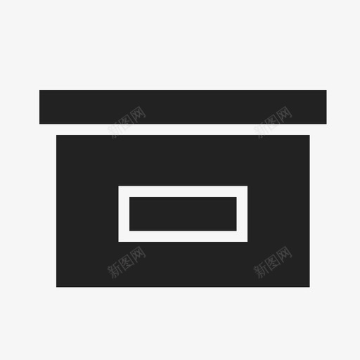 存储黑盒图标svg_新图网 https://ixintu.com 存储黑盒