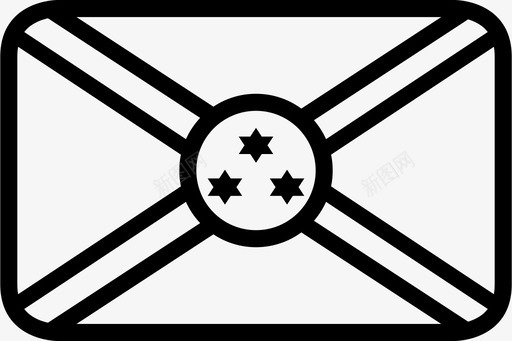 布隆迪国旗国家象征民族自豪感图标图标