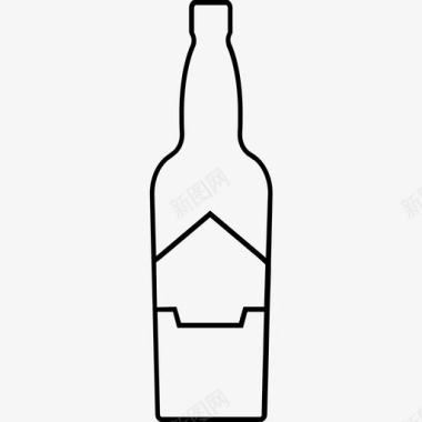 啤酒瓶酒类饮料图标图标