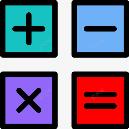 计算器乘法数学图标svg_新图网 https://ixintu.com 乘法 会计 出纳 加法 数学 计算 计算器 除法
