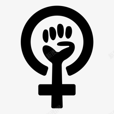 女权主义赋予妇女权力妇女图标图标