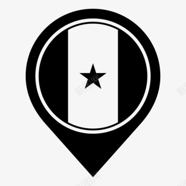 塞内加尔星星塞内加尔国旗图标图标