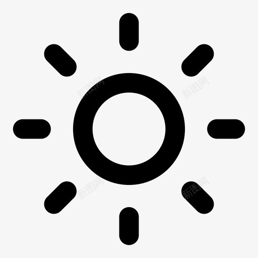 太阳天气温暖图标svg_新图网 https://ixintu.com 亮度 天气 天气预报 太阳 温暖 炎热 白天 阳光