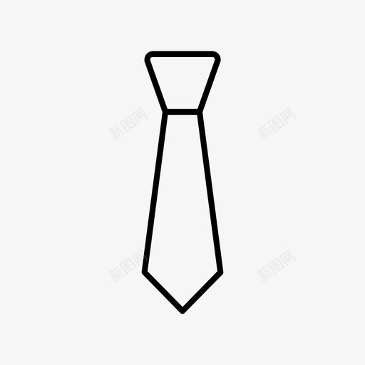 领带配饰服装图标svg_新图网 https://ixintu.com thineo服装和衣柜 服装 正式 正式服装 礼服 配饰 领带