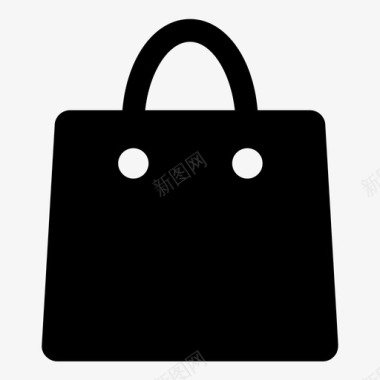 购物袋在线口袋图标图标