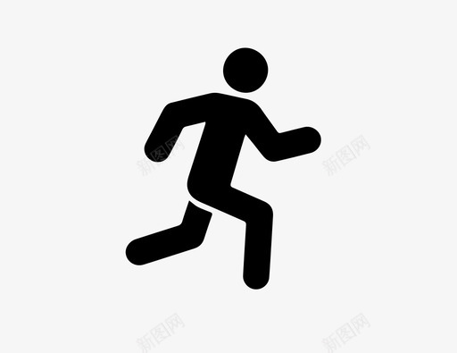 跑步短跑赛跑图标svg_新图网 https://ixintu.com 健身 慢跑 短跑 赛跑 跑步 马拉松