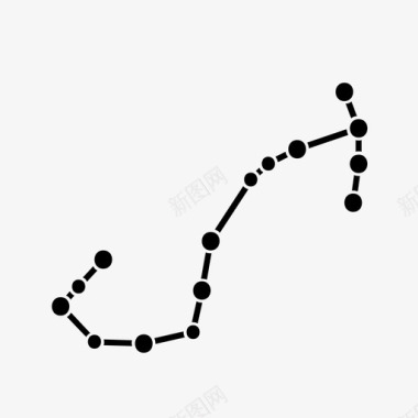 天蝎座黄道带星星图标图标
