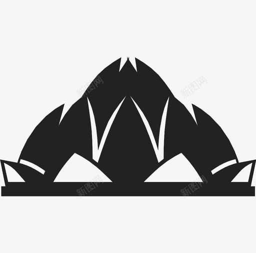 莲花寺图标svg_新图网 https://ixintu.com 莲花寺