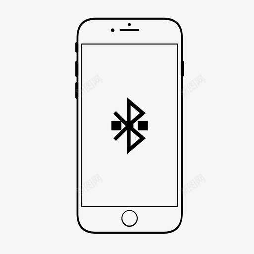 蓝牙智能手机应用程序图标svg_新图网 https://ixintu.com 智能手机应用程序 蓝牙