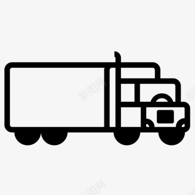 卡车卡车租赁运输图标图标