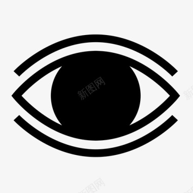 眼睛光学知觉图标图标