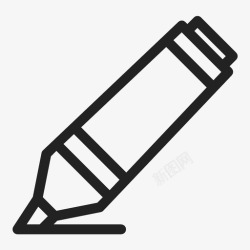 铅笔下划线记号笔书写笔下划线图标高清图片