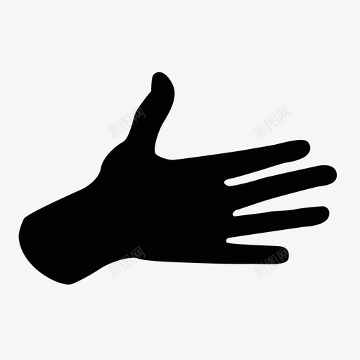 张开手展示握手图标svg_新图网 https://ixintu.com 展示 张开手 张开手掌 手指 掌心 接受 握手 给予 贿赂