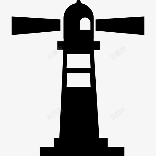 带闪光灯的灯塔建筑物基本用途图标svg_新图网 https://ixintu.com 基本用途 带闪光灯的灯塔 建筑物