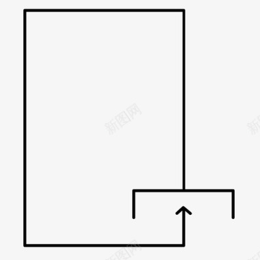 上载文件文档纸张图标图标