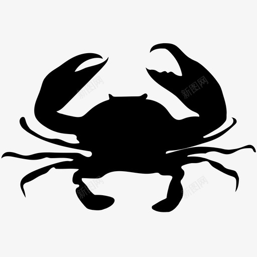 小龙虾动物实心图标svg_新图网 https://ixintu.com 动物实心图标 小龙虾