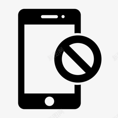 阻止智能手机静音您的手机图标图标